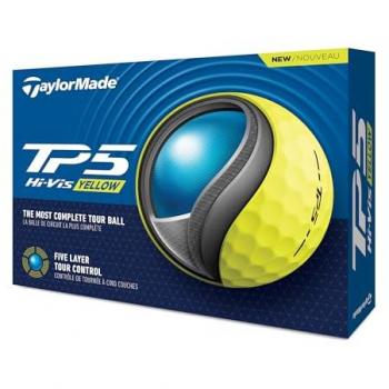 TP5 2024 Balles de golf – Pack de 12 – Couleur Jaune