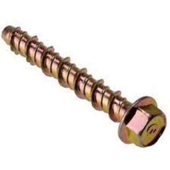 Lightning Thunderbolt Concrete Fixing Hex Head Bolt M6 50mm (Pack of 48)