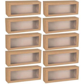 Coffret cadeau avec fenêtre 40x15x10 cm - 10 pièces