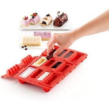 Moule à mini bûche en silicone 6 pièces