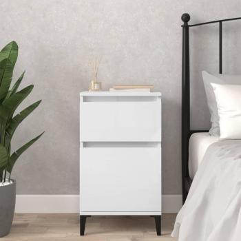 VidaXL White Bedside Cabinet 40x35x70 cm