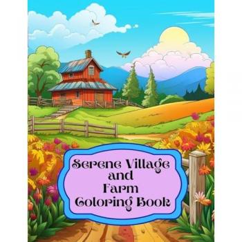 Hazra, A.: Serene Village and Farm Coloring Book