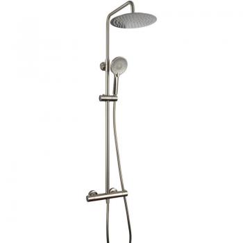 Ducharound Columna de Ducha Termostática Niquel PVD