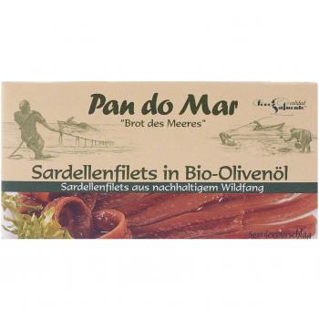 Pan do Mar Sardellenfilets Anchovis in Bio Olivenöl 5er Pack 5 x 50 g