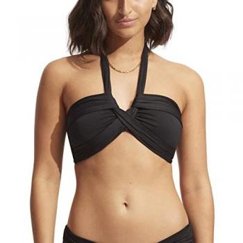 Seafolly Bügel-Bikinioberteil Schwarz