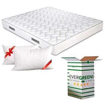 EvergreenWeb Matrimonio Waterfoam Fashion 20 cm 140x200 con Cuscino Memory Foam