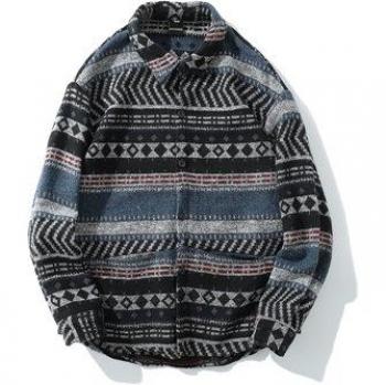 Camiseta Casual Hip Hop de Lana Longa para Hombres