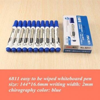 Deli Easy Wiped Marker - Blue