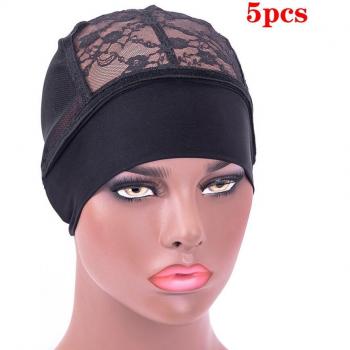 Alileader Bandeau de Perruque Casquette Noir Réglable