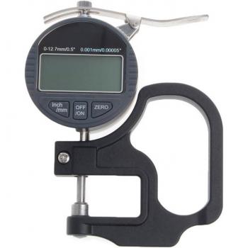 Micrómetro Digital 0.001mm, Medidor Electrónico de Espesor y Profundidad LCD 12.7mm