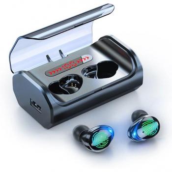Bluetooth-Compatible Wireless Headphones with Mic and 3000mAh Charging Box - Touch Control Earbuds