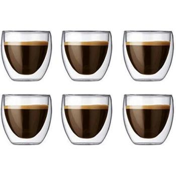 Bodum Pavina 2.5oz Insulated Travel Mugs – Pack of 6