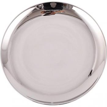 Gold Gilded Bone China Round Dish Plate