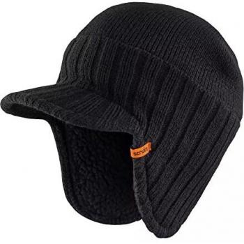 Scruffs Peaked Beanie Hat - Black - One Size