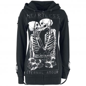 Heartless Karin Hood Kapuzenjacke schwarz in XL