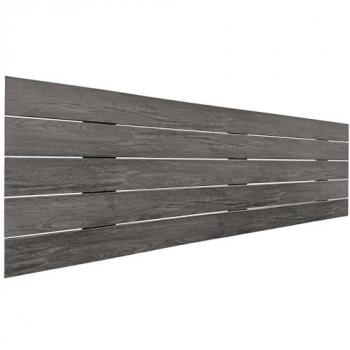 Cabecero de Madera reciclada dm Estilo Palet Horizontal Cama Palets Herrajes incluidos (135cm, Ceniza Madera) - Dhome