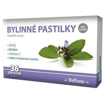 Medpharma Bylinné Pastilky šalvěj 36ks