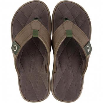 Chanclas de Hombre Cartago Malta Vi Marrón/Verde Talla 44