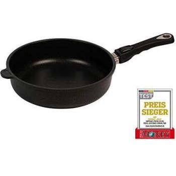 AMT Gastroguss Brat- und Schmorpfanne für Induktion, Ø 28 cm, 7 cm hoch, Aluguss