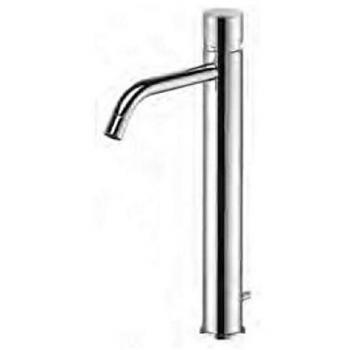 Miscelatore lavabo Paffoni serie Light LIGX085CR con canna prolungata e scarico automatico cromato