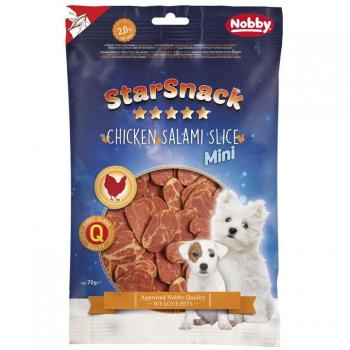 Mini Croquette Nobby Star Poulet Salami, Pack Unique (70 g)