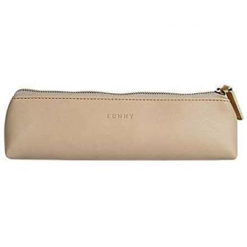 Fyore Luxus PU Leder Federmäppchen Klein Dreieck Design Mäppchen für Schule Universität Kosmetik Make up