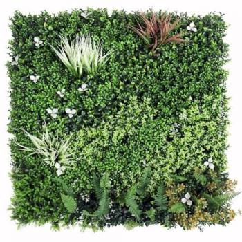 Mur végétal synthétique Prairie 1m x 1m