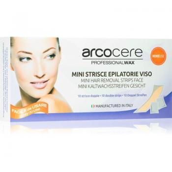 Bandes de Cire Arcocere Pro Visage Femme 10pcs
