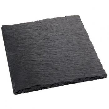Piatto portata Ardesia (25x25x0,5cm) quadro ARDESIA Nero 11970250PPV