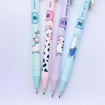 3X Kawaii Giraffe Alpaca 0.5mm Mechanical Pencil Set