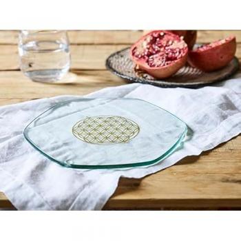 Natures-Design Getränkeuntersetzer Energy Plate gold 22 cm