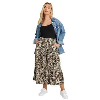 Jupe-culotte en jersey Brun Yours Curve