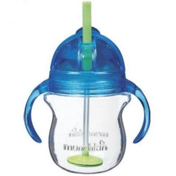 Munchkin 10oz Blue Tip and Sip Straw Cup