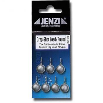 Drop-Shot Blei Ball round 10g mit Wirbel