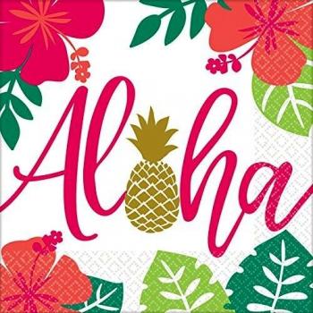 Amscan - Tovaglioli di Carta Aloha Chic