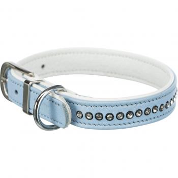 Trixie Active Comfort Halsband mit Strass S-M, 27-33 cm, hellblau