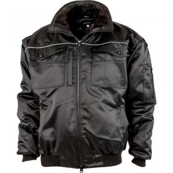 Albatros Kurzjacke – Schwarze Pilotenregenjacke L