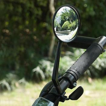 Espejo retrovisor de manillar para bicicleta (2 uds) - Universal, negro y seguro