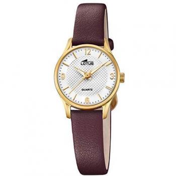 Lotus Frauenquartz-Uhr 18574/B mit Ledergehäuse