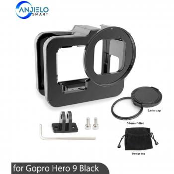 Carcasa Protectora de Metal Negra para GoPro Hero 9