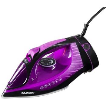 Daewoo Free Glide Steam Cordless Iron 2600W Temperature Dial Self Clean Purple