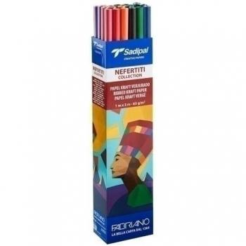 EXP 30 ROLLOS PAPEL KRAFT VERJURADO 1X3M LINEA NEFERTITI