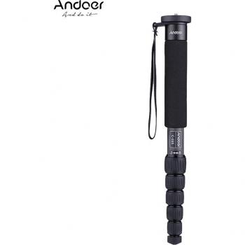 Andoer C-555 Carbon Fiber Monopod 155cm for DSLR Cameras