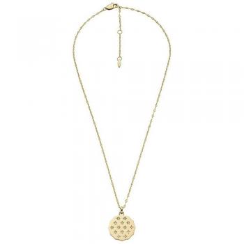 Collar JF04382710 de acero dorado Fossil