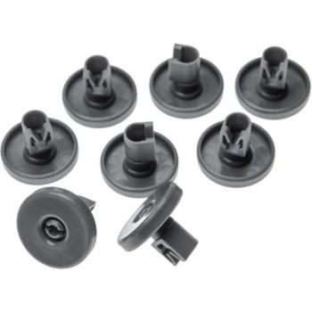 Vhbw 8× Basket Rollers for Lower Dish Tray – 40 mm, Compatible with Electrolux ESF4110‑ESF4129 Models