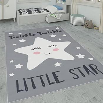 Tappeto per la camera dei bambini 160x230 cm Grigio con motivi a quadri