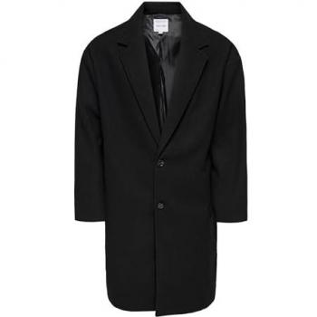 Only & Sons Mantel Schwarz Basic für Herren - M