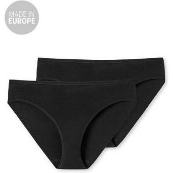Schiesser Slip mit Stretch 2er-Pack – Schwarz (Größe 36)