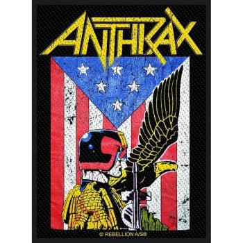 Patch tissé Anthrax Judge Dredd – Noir (Taille unique)