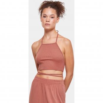 Top Cropped Trapez pentru Femei Terakota